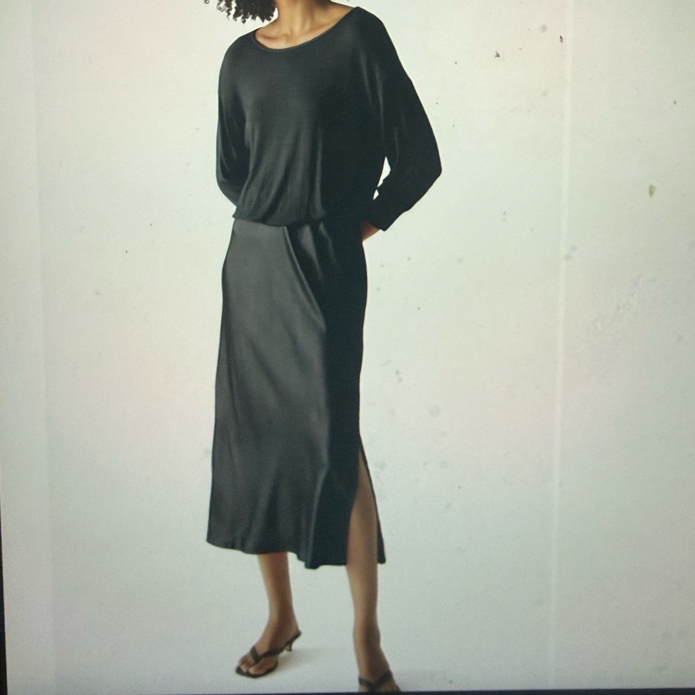 Michael Stars Black Midi Dress